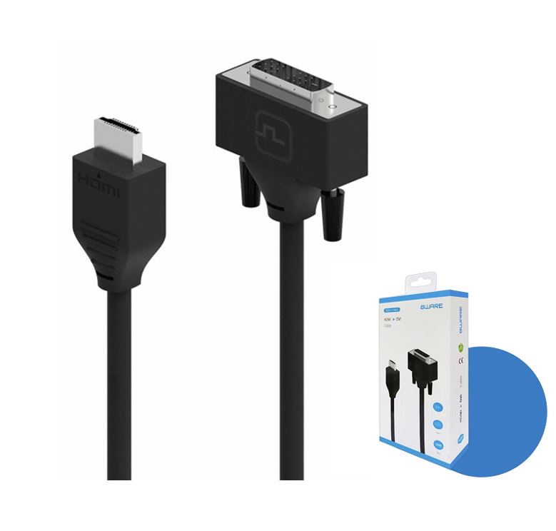 8ware Pro Series 2M HDMI to DVI cable Male to Male Nickel