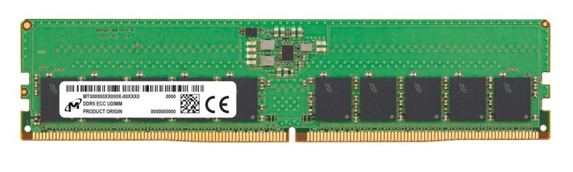 Micron 16GB (1x16GB) DDR5 ECC UDIMM 5600MHz CL46 2Rx8 Server