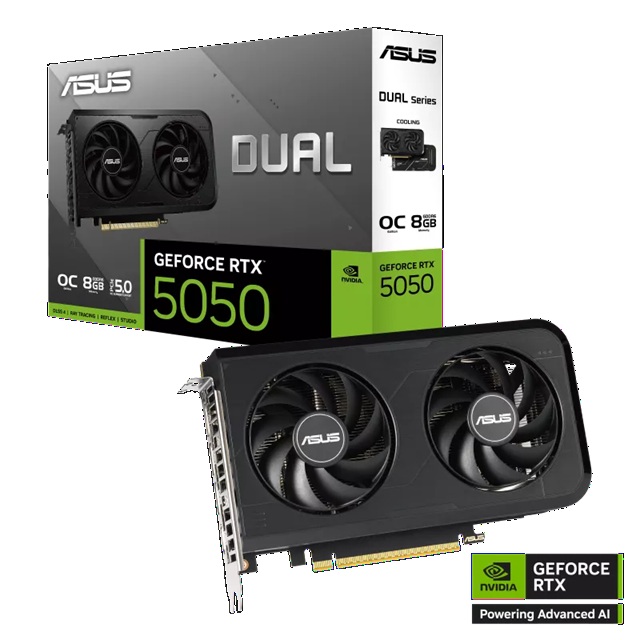 ASUS nVIDIA GeForce DUAL RTX5050 8GB GDDR6 OC Edition