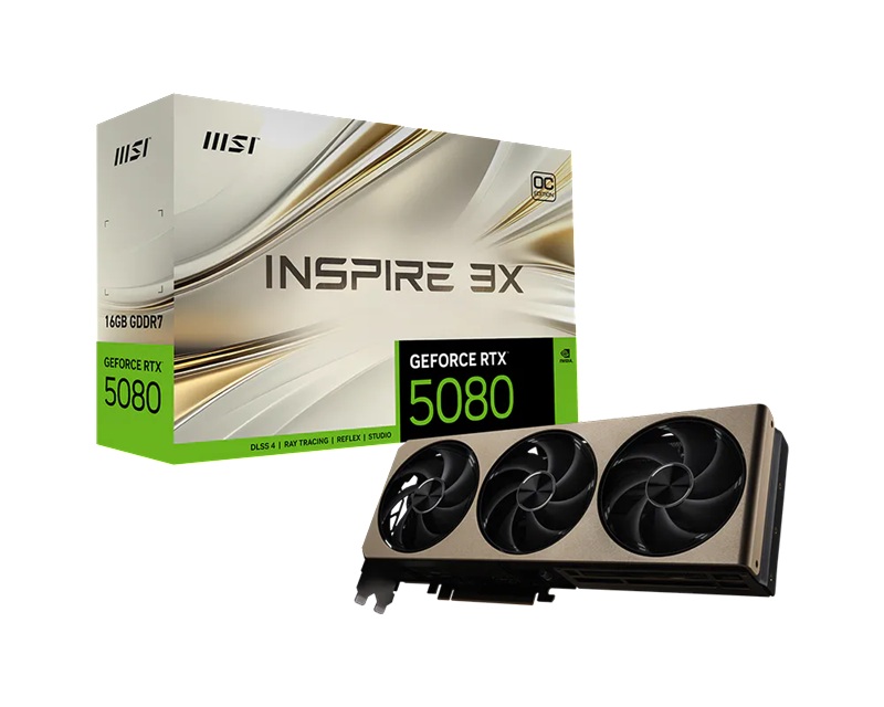 MSI nVidia GeForce RTX™ 5080 16G INSPIRE 3X OC
