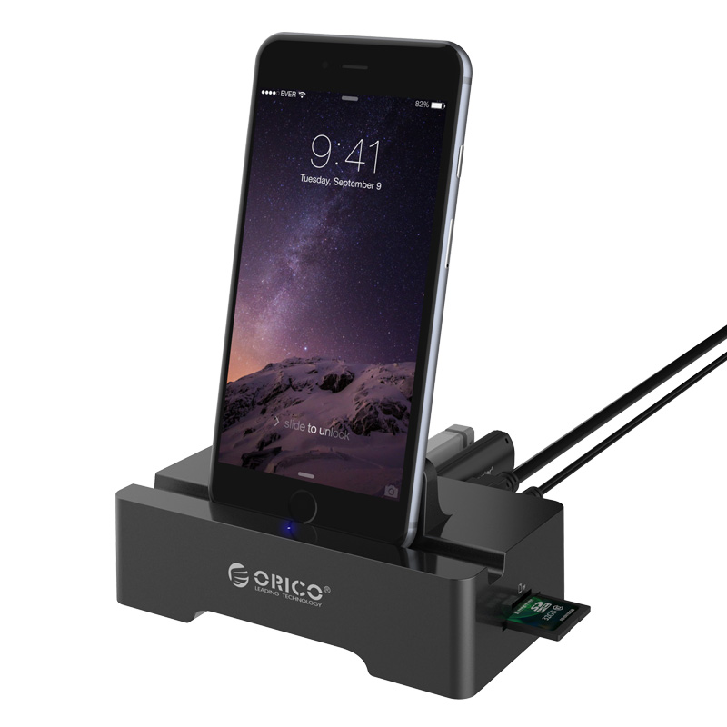 ORICO 3 Port USB2.0 Docking Station of Cellphone and PAD for