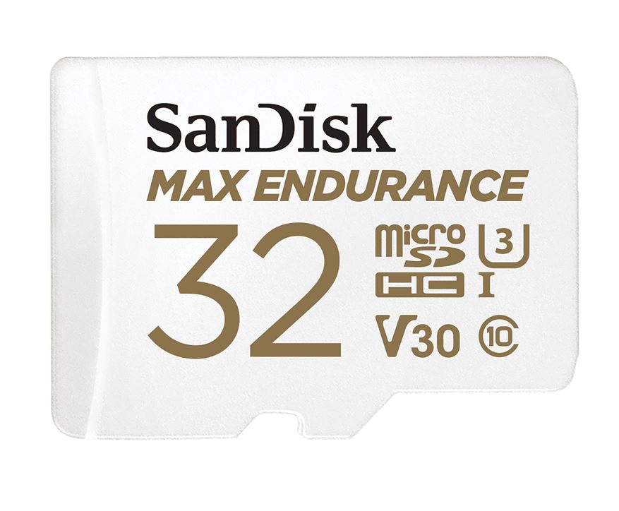 SanDisk Max Endurance 32GB microSD 100MB/s 40MB/s 20K hrs 4K