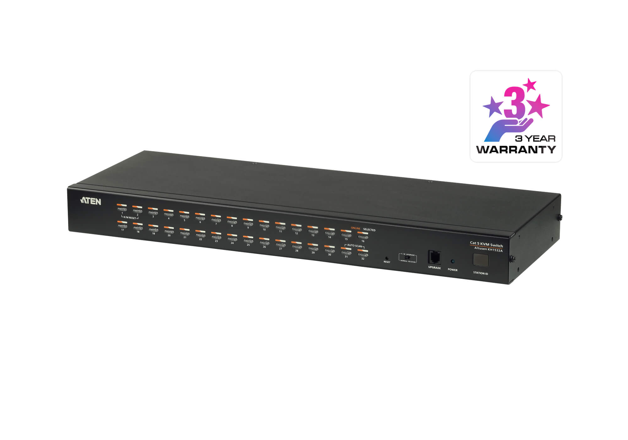 Aten Rackmount KVM Switch 1 Console 32 Port Multi-Interface