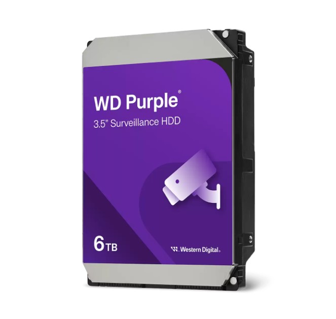 Western Digital WD Purple 6TB 3.5" Surveillance HDD 5400RPM