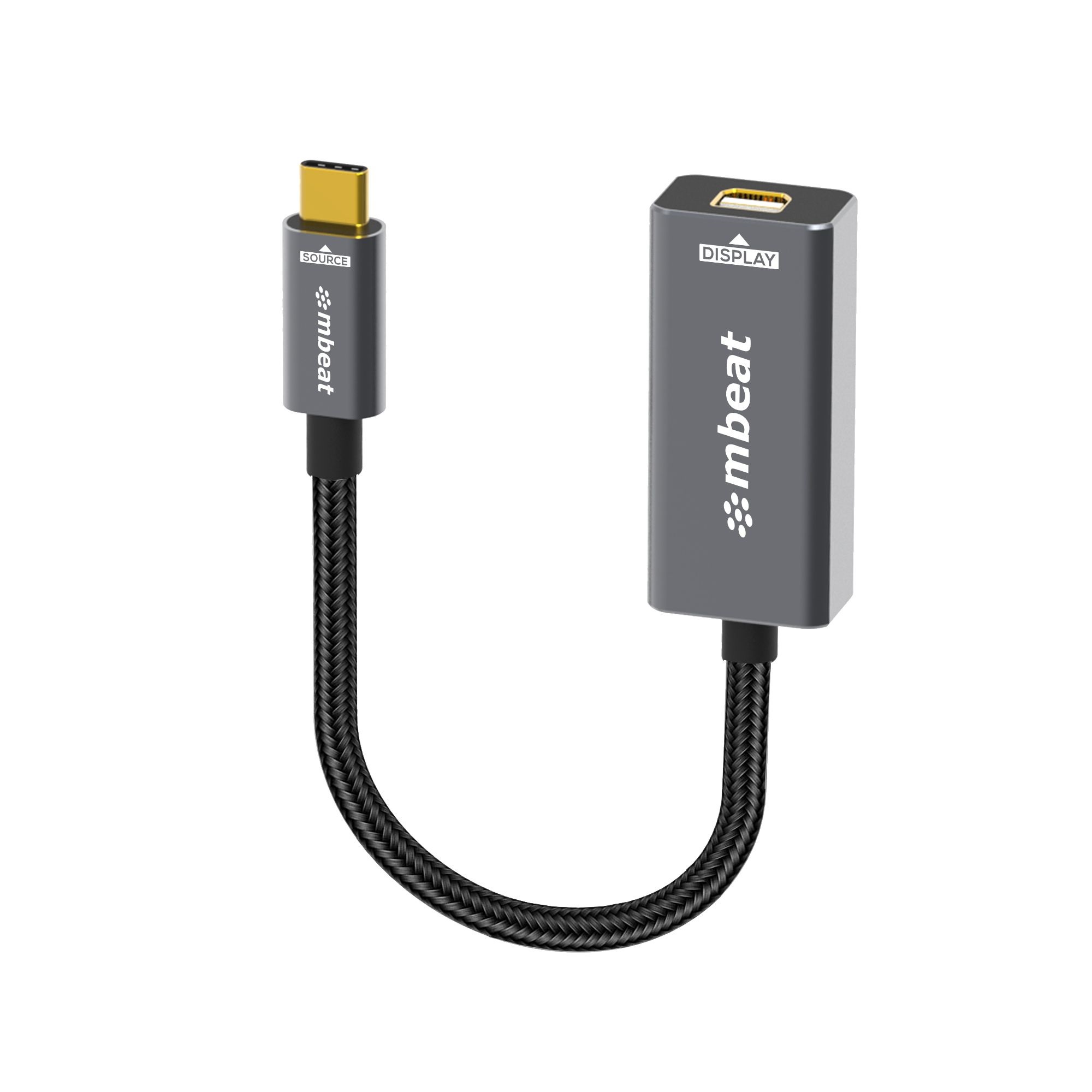 mbeat® Tough Link USB-C to Mini DisplayPort Adapter Host