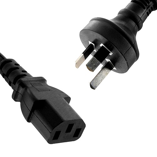 8Ware AU Power Cable 2m - Male Wall 240v PC to Female Power