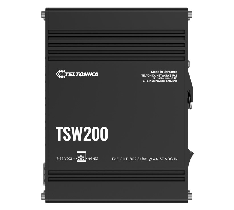 Teltonika TSW200 Industrial PoE+ Ethernet Switch