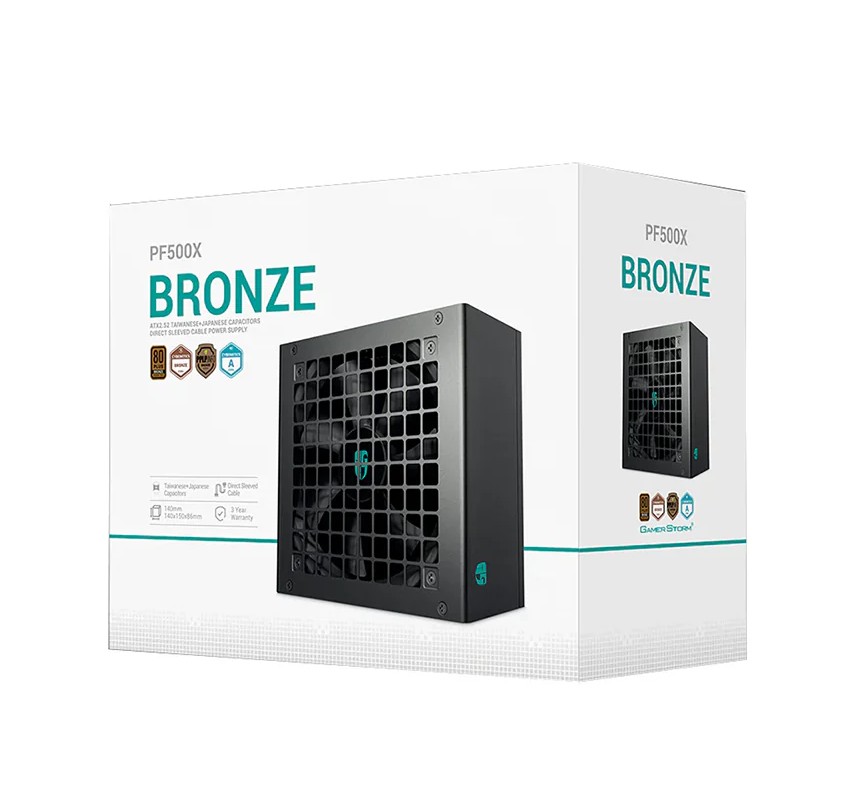 DeepCool PF500X 500W Gamer Storm 80+ Bronze/ Cybenetics ATX
