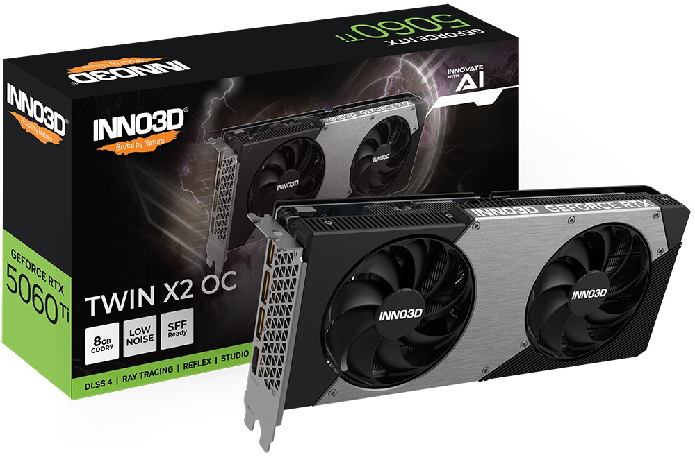 INNO3D nVidia GeForce RTX 5060 Ti TWIN X2 OC 8GB GDDR7