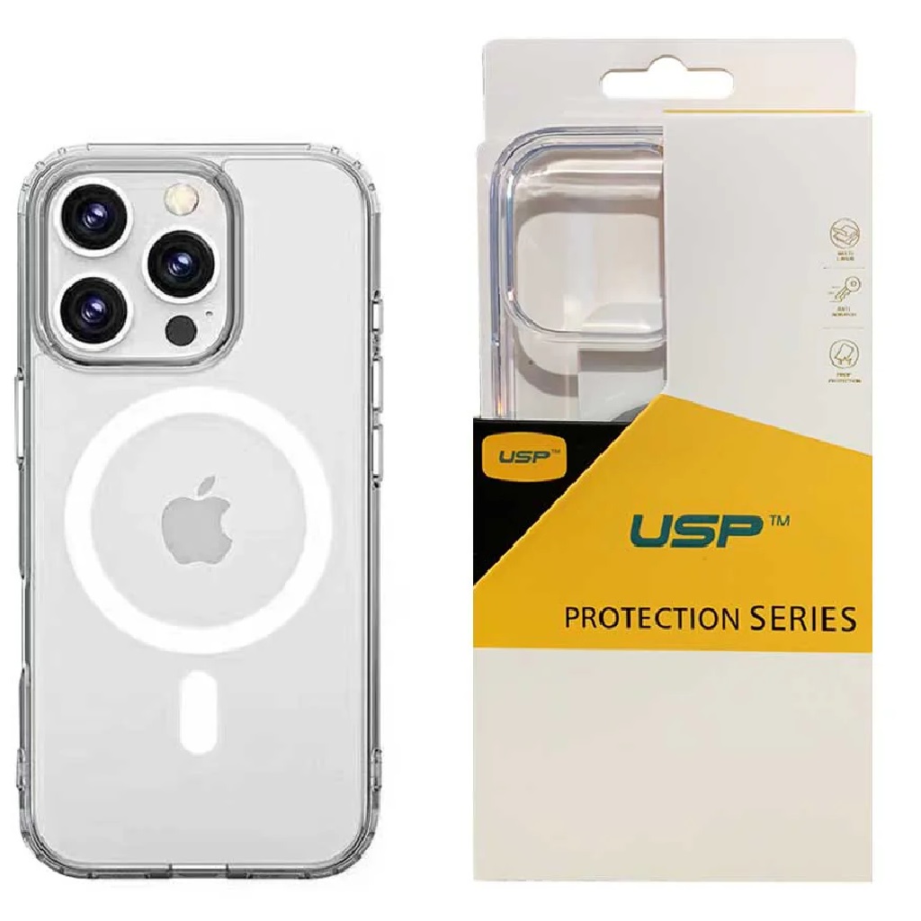 USP Apple iPhone 16 Pro (6.3") Clear Rock Shockproof Case
