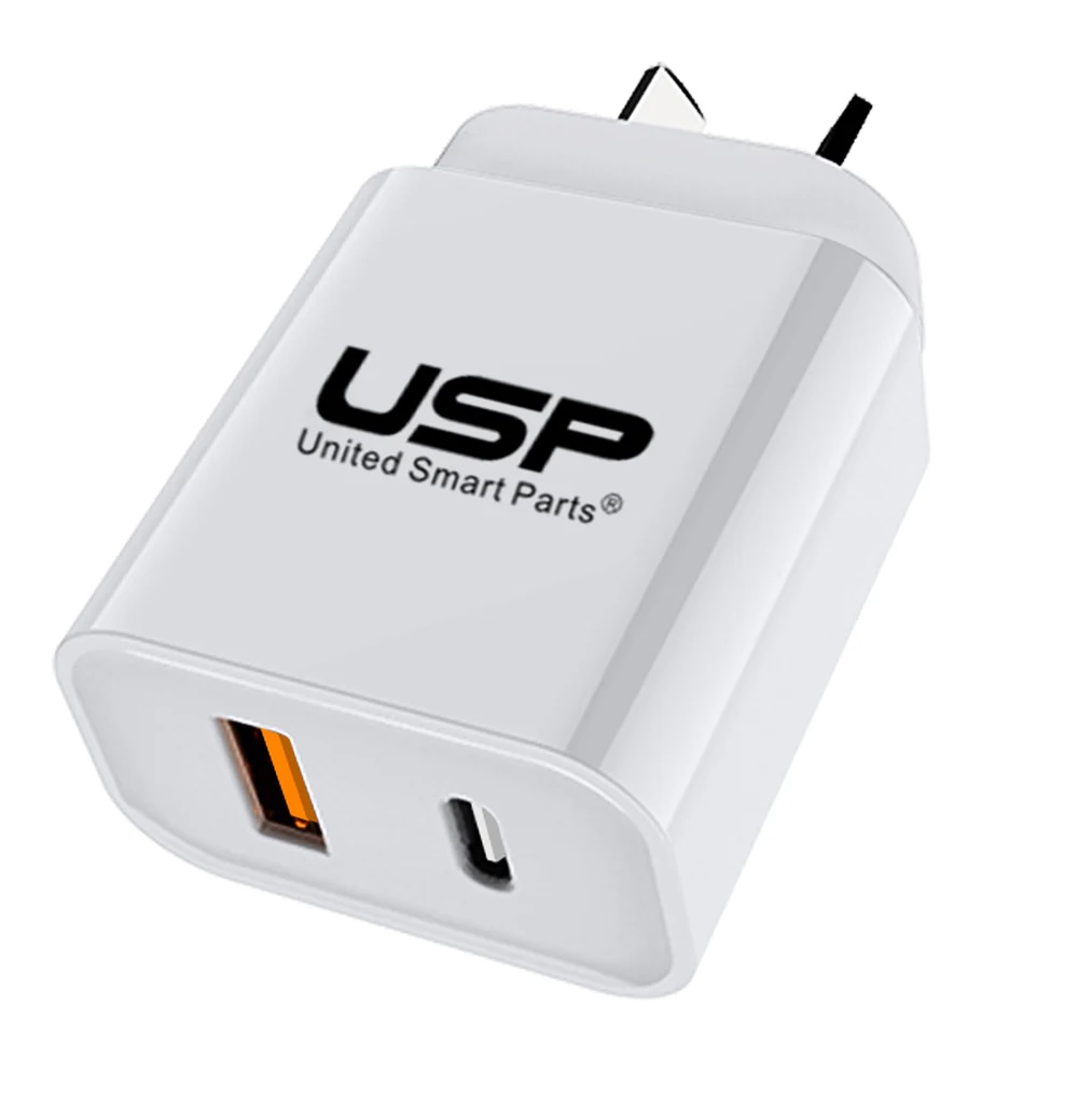 USP 20W Dual Port Fast Wall Charger