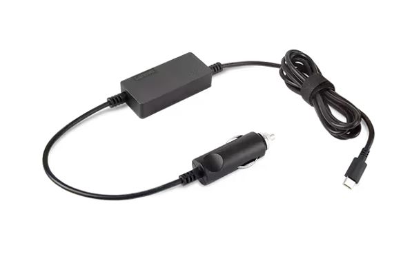 LENOVO 65W USB-C DC Travel Adapter Laptop Car Charger 1.8m