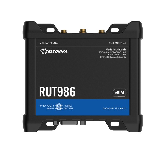Teltonika RUT986 INDUSTRIAL GLOBAL LTE CAT 4 ROUTER