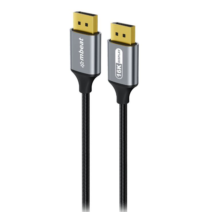 mbeat® Tough Link 1.8m 16K DP to DP Cable