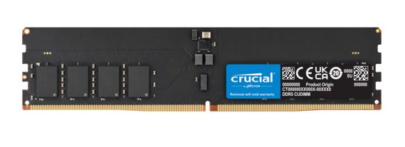 Crucial 64GB (1x64GB) DDR5 CUDIMM 6400MHZ CL52 Desktop PC