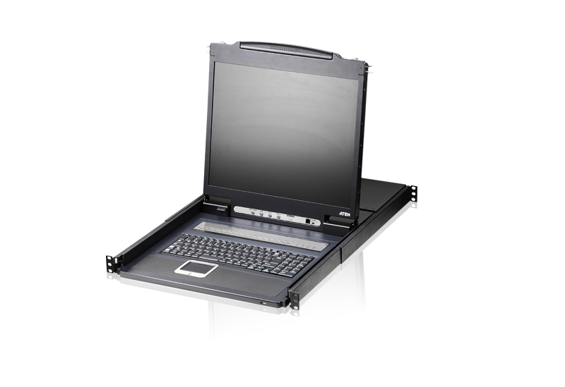 Aten Rackmount KVM Switch 16 Port VGA PS/2-USB w/ 19" LCD