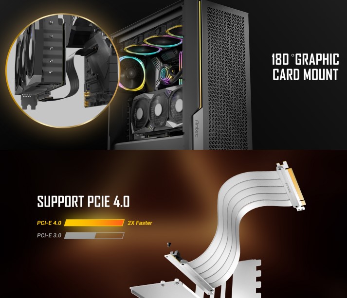 Antec Adjustable Vertical Bracket with 200mm High