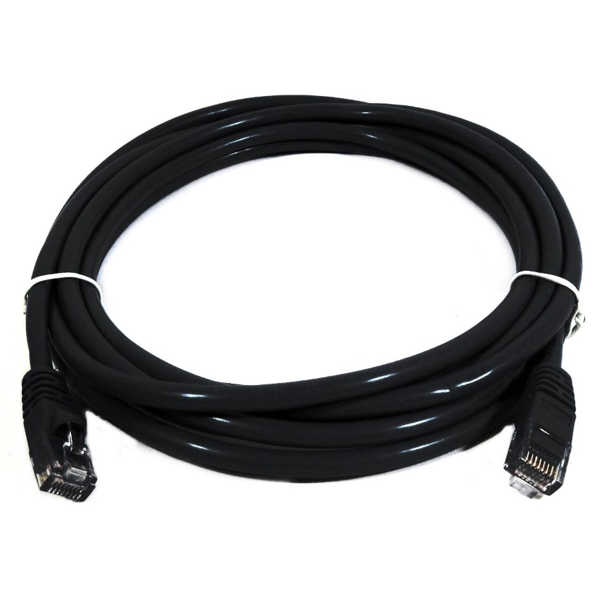8Ware CAT6A Cable 0.25m (25cm)- Black Premium RJ45 Ethernet