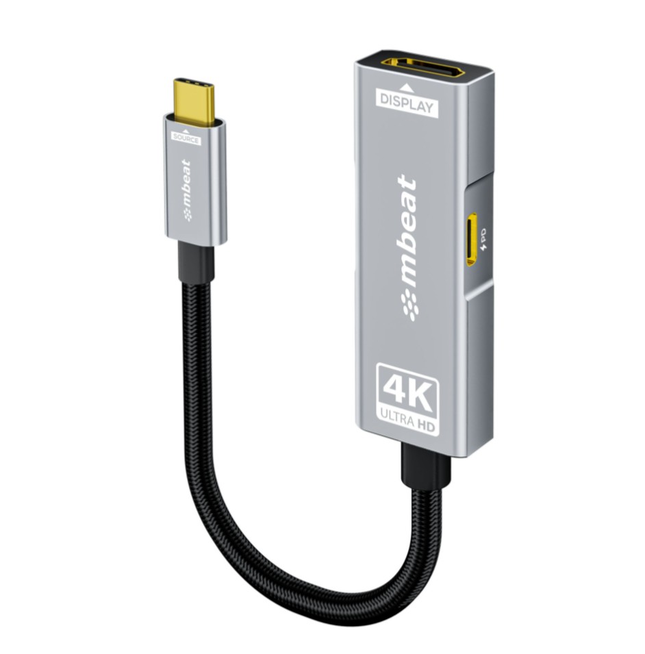 mbeat® Tough Link USB-C to HDMI Adapter with 100W PD