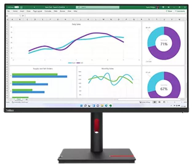 LENOVO ThinkVision T32H-30 31.5"/32" 60Hz QHD Monitor 2K