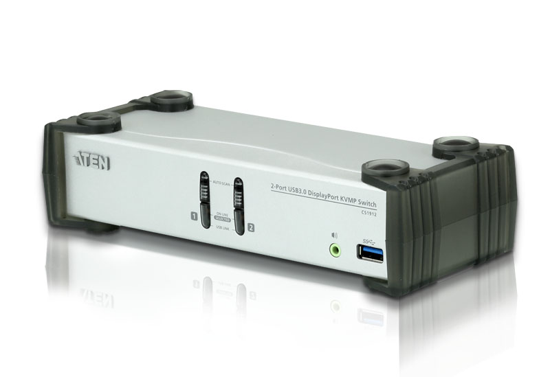 Aten Desktop KVMP Switch 2 Port Single Display DisplayPort w