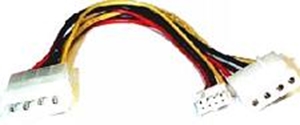 8ware Power Splitter to Hard & FDD + Floppy drv 1x Molex