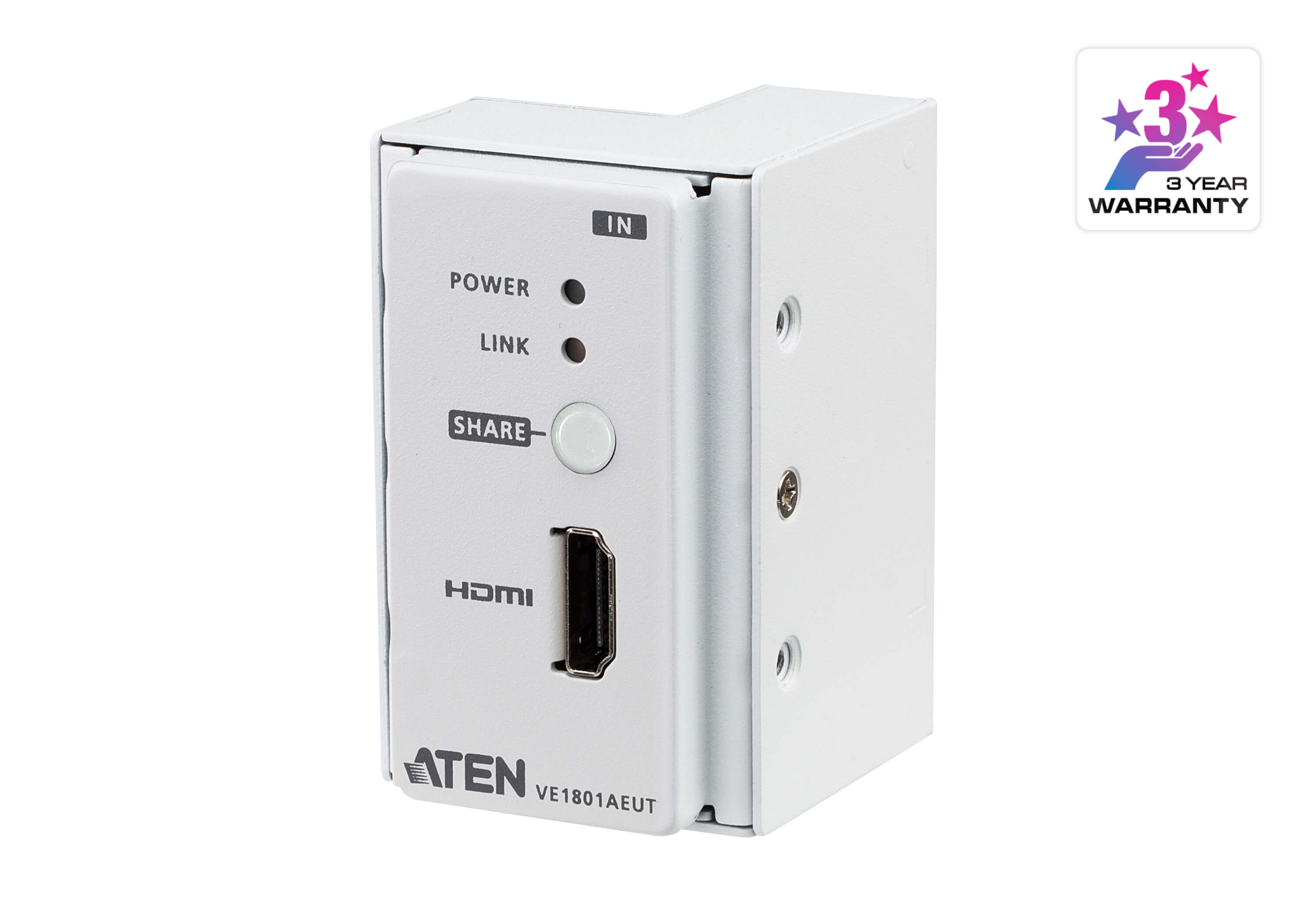 Aten HDMI HDBaseT-Lite Transmitter with EU Wall Plate / PoH