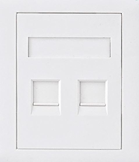 Astrotek CAT6 RJ45 Network Wall Face Plate Outlets 86x86mm 2