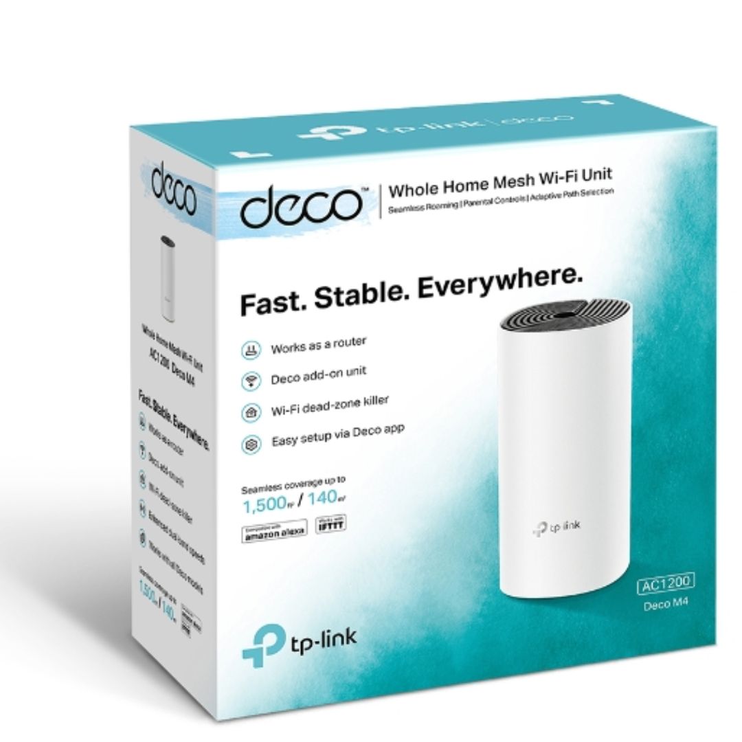 TP-Link Deco M4 (1-pack) AC1200 Whole Home Mesh Wi-Fi