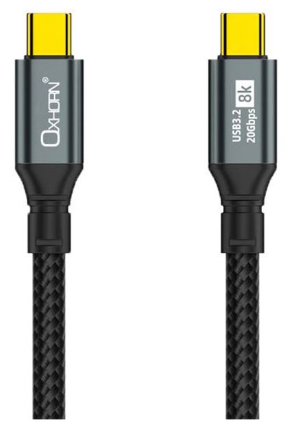 Oxhorn 2m USB-C to USB-C USB 3.2 Gen2 Braided 20Gbps 8K@60Hz