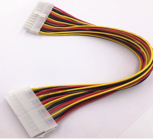8ware 24 Pin ATX Power Supply Extension Cable Sleeved 30cm