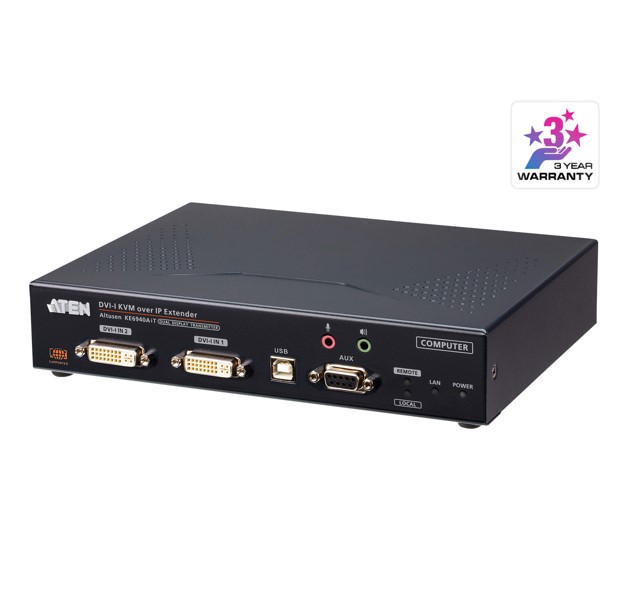 Aten DVI-I Dual Display KVM over IP Transmitter with