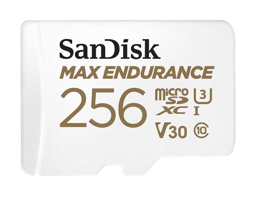 SanDisk Max Endurance 256GB microSD 100MB/s 40MB/s 20K hrs