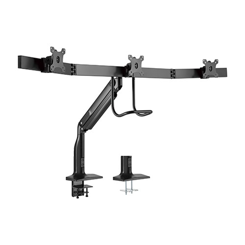 Brateck Triple Monitors Select Gas Spring Aluminum Monitor