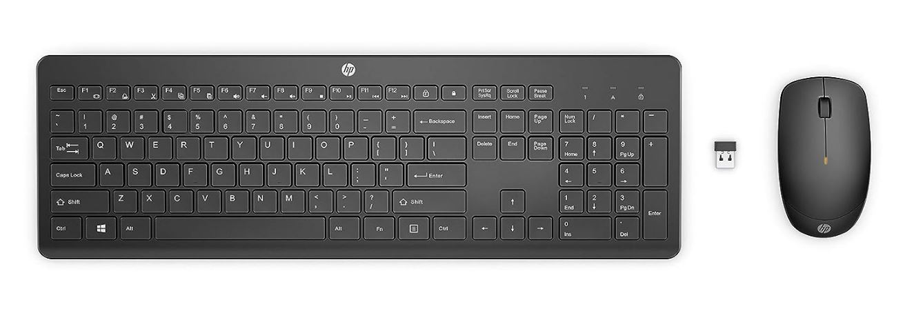 HP 230 USB Wireless Keyboard & Mouse Combo 2.4GHz 12