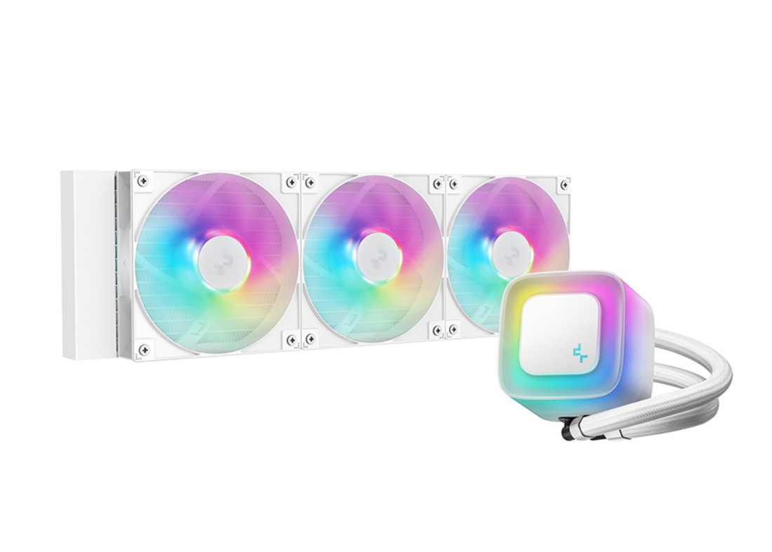 DeepCool LE360 WH V2 WhiteLiquid Cooler 360 mm 6th Gen Pump