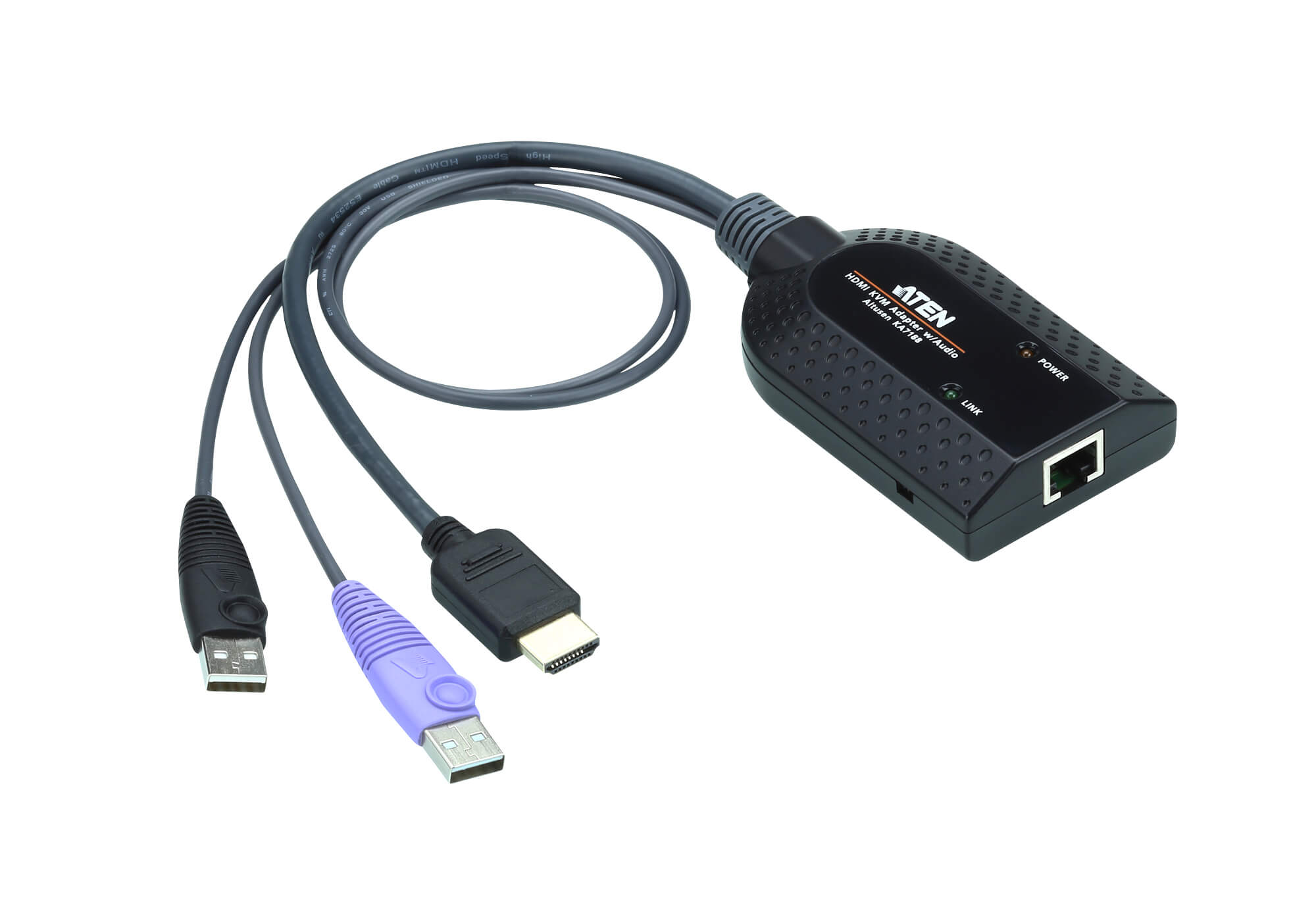 Aten KVM Cable Adapter with RJ45 to HDMI & USB to suit KM