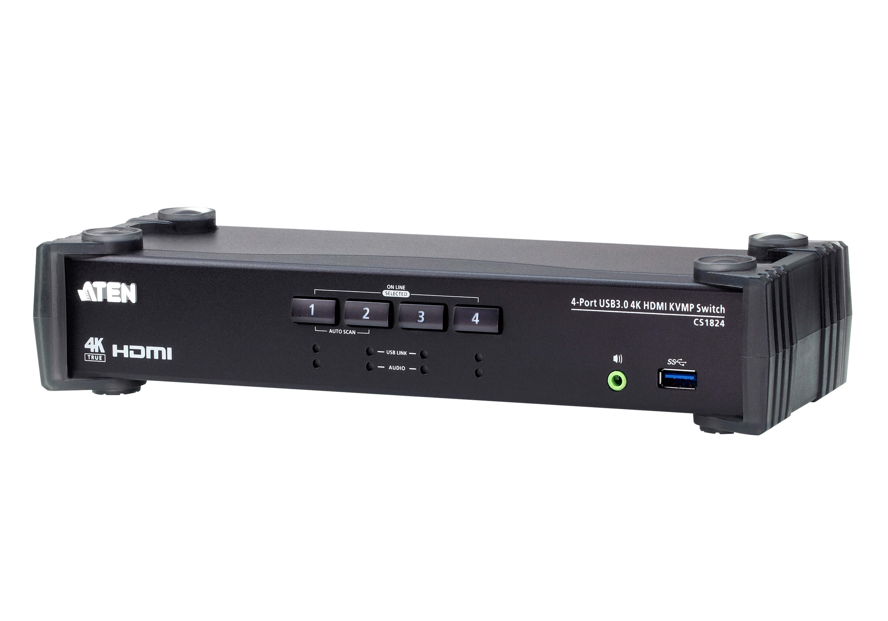 Aten Desktop KVMP Switch 4 Port Single Display 4k HDMI w