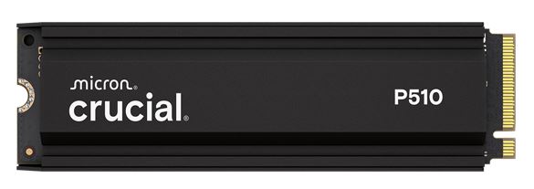 Crucial P510 2TB Gen5 2280 NVMe M.2 SSD Heatsink 10
