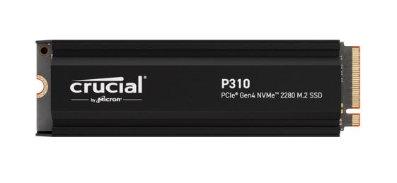 Crucial P310 4TB Gen4 2280 NVMe SSD Heatsink 7100/6000 MB/s