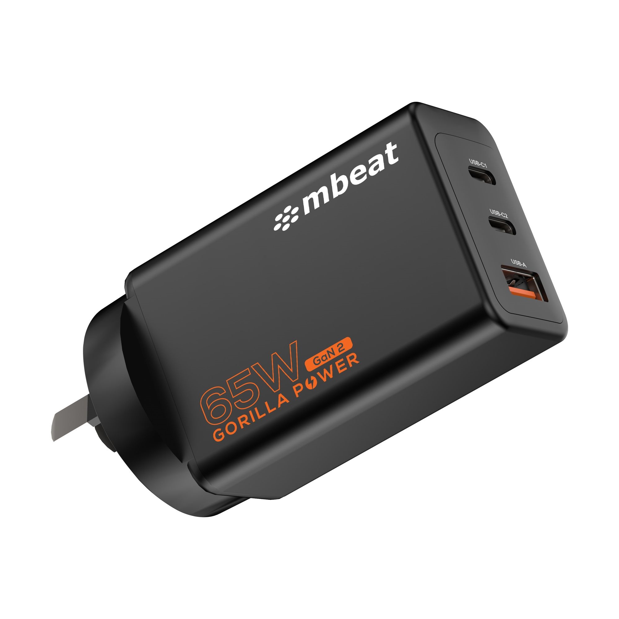 mbeat® Gorilla Power PD 65W GaN II USB-C Charger 50% smaller