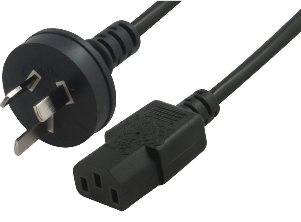 Astrotek AU Power Cable 2m - Male Wall 240v PC to Power