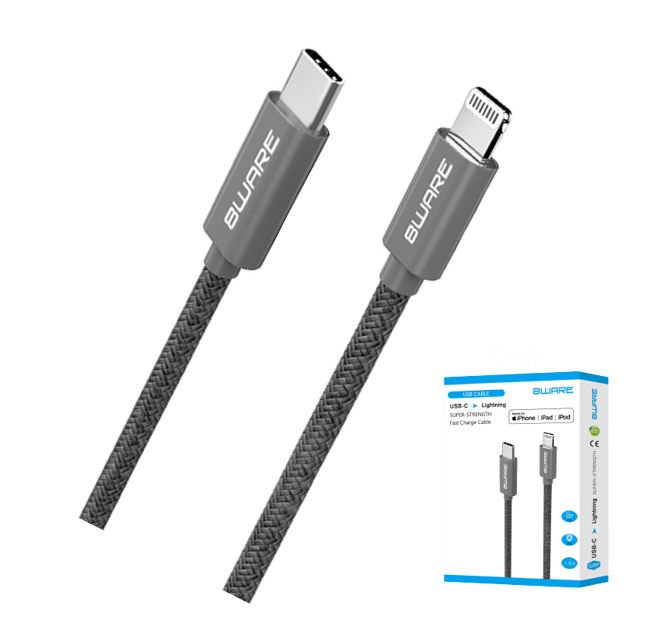 8ware 1.5m Super Ultra USB-C to Lightning Cable Super Fast