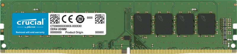 Crucial 16GB (1x16GB) DDR4 UDIMM 3200MHz CL22 1.2V