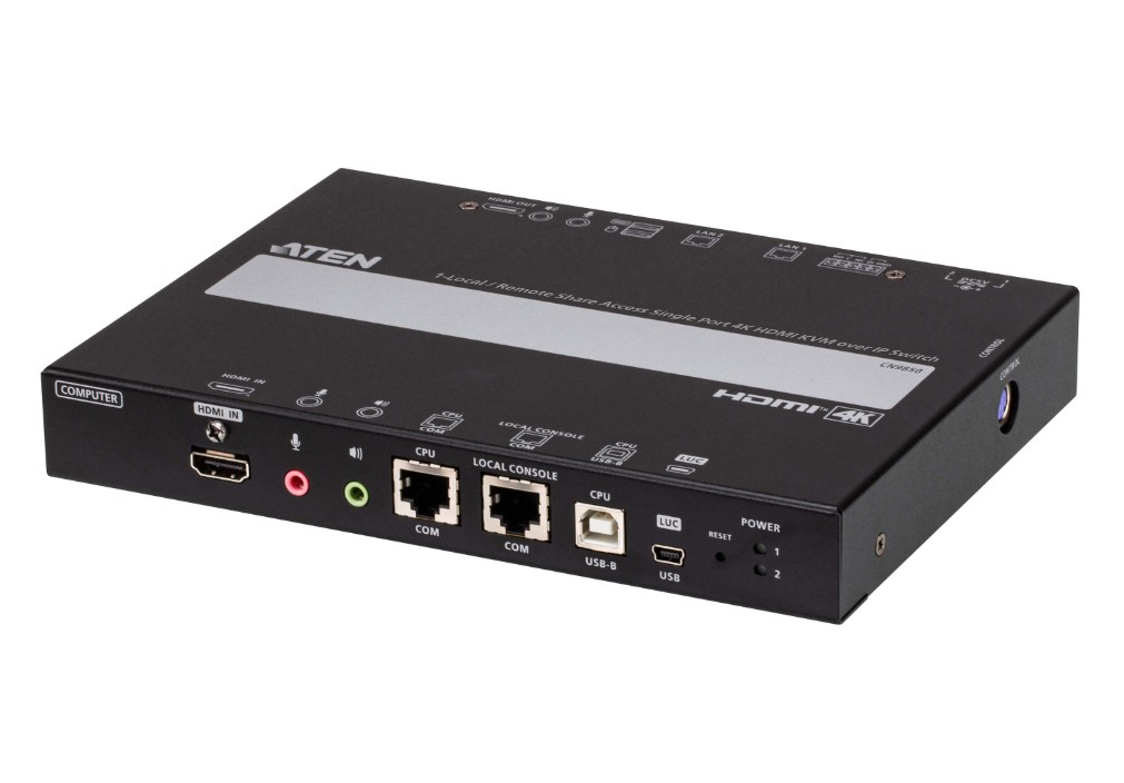 Aten 1-Local / Remote Shared Access Single Port 4K HDMI KVM