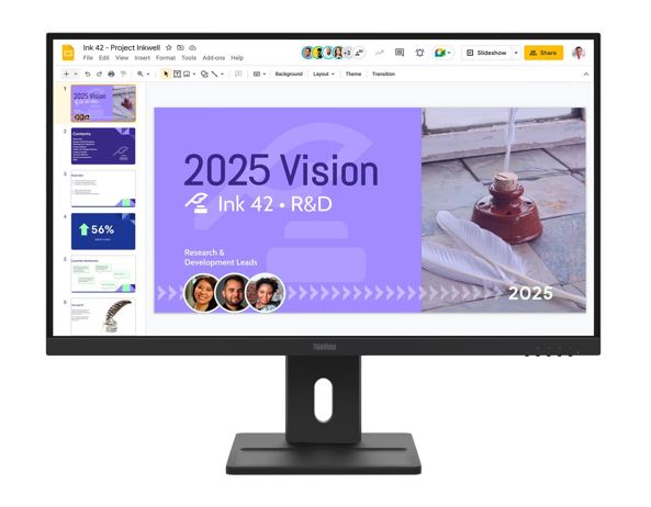LENOVO ThinkVision E27Q-40 27" 100Hz QHD IPS Monitor 2K