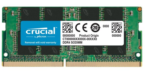 Crucial 16GB (1x16GB) DDR4 SODIMM 3200MHz CL22 1.2V Notebook