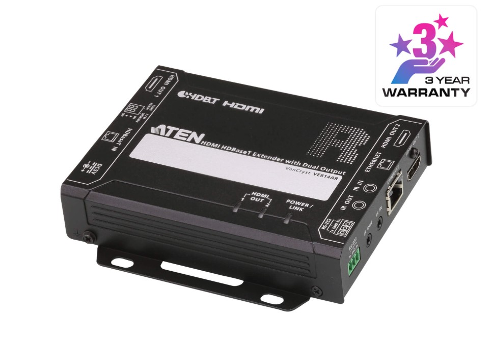 Aten HDMI HDBaseT Receiver with Dual 4K Output