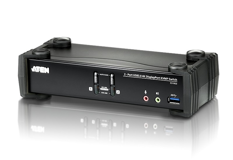 Aten Desktop KVMP Switch 2 Port Single Display 4k