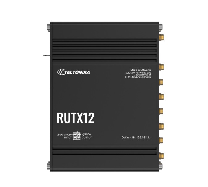 Teltonika RUTX12 Dual LTE CAT 6 Industrial Cellular Router